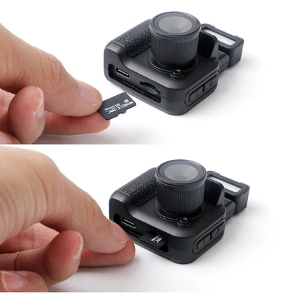 Y4000 Monoreflex Mini Camera 1080P Portable Video Recorder with Flash Lamp, Battery Dock & LCD Screen
