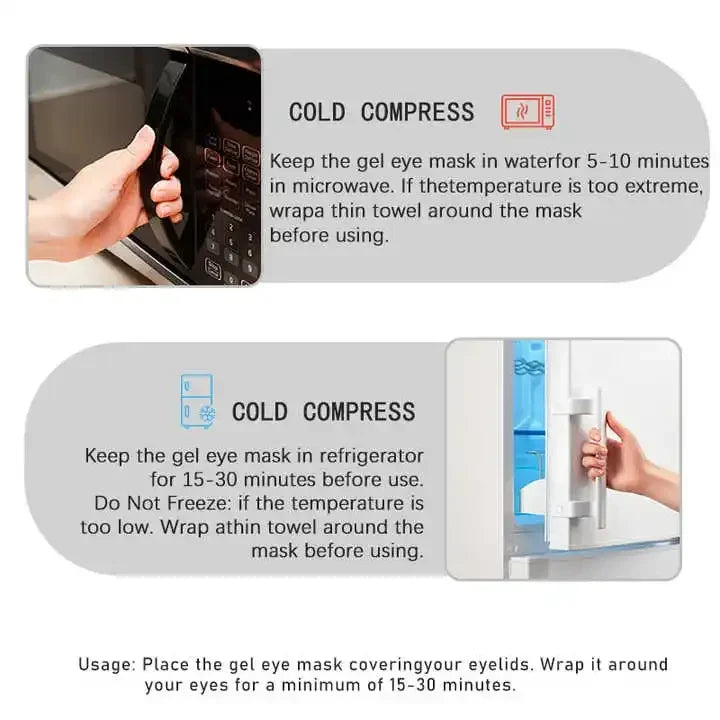 Hot & Cold Gel Ice Pack — Cool Down Helmet Pack for Headache Relief and Outdoor Soothing