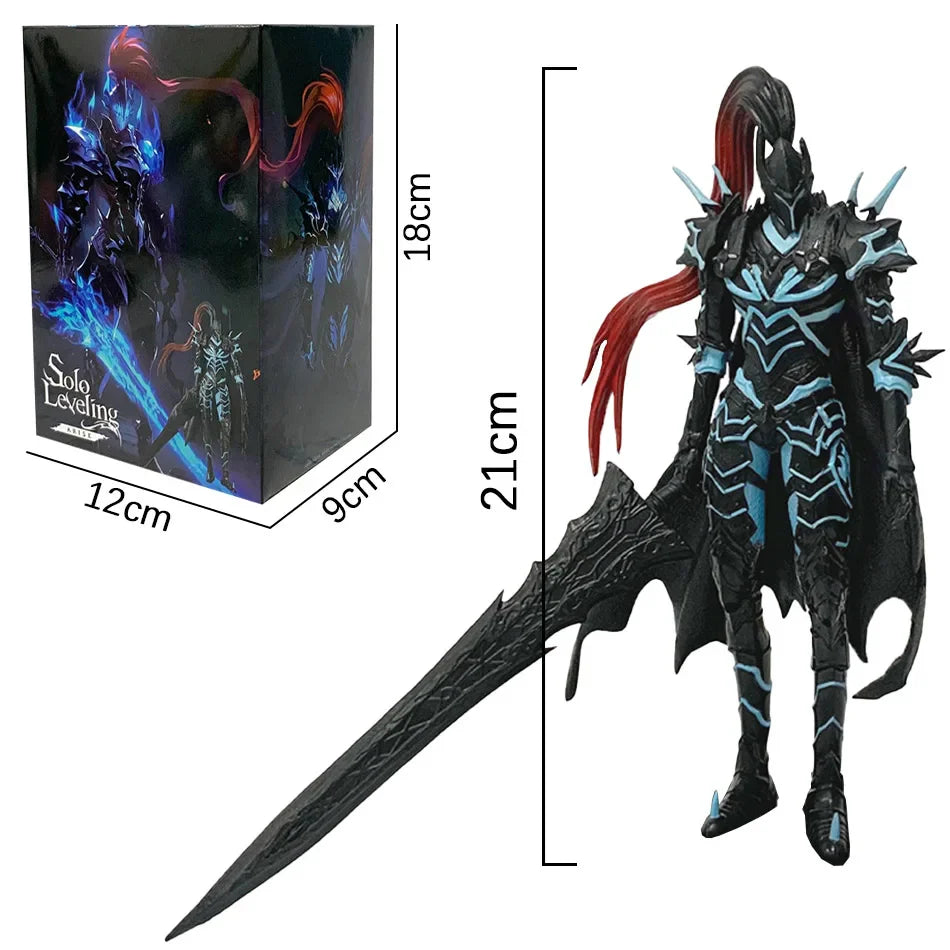 20-21cm Solo Figures – Bloodred Knight & Yggdrasil Action Figure Statue, Lgris Sung Jinwoo Model Toy