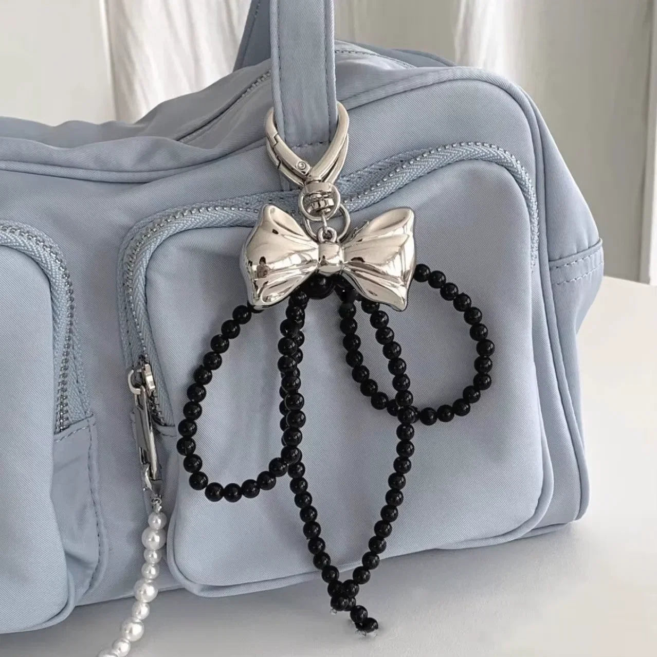 Heart-Shaped Mirror Keychain - Y2K Metal Bag Pendant, Sweet Trendy Fashion Accessory