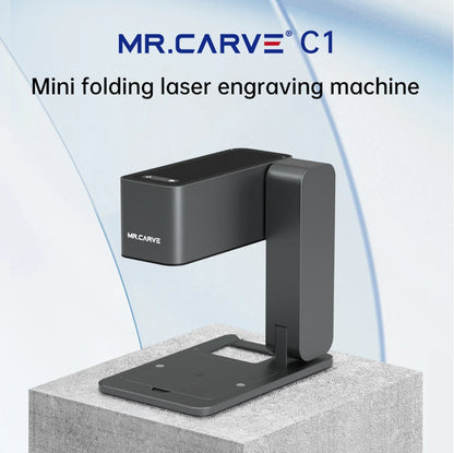 MR.CARVE C1 Portable Laser Engraver – Mobile APP Compatible for Windows & Mac, Engraves Wood, Plastic, Metal & More