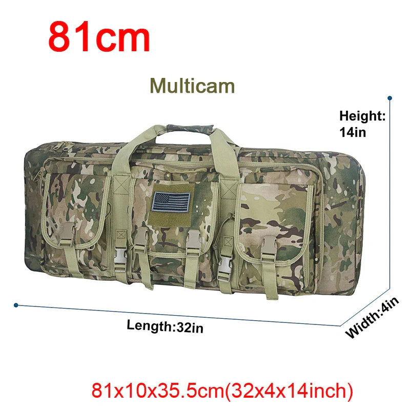 LQARMY Tactical Double Rifle Case – Molle Backpack Gun Holster for Hunting, Sniper & Airsoft (32/38/42/48 inch)