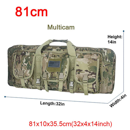 LQARMY Tactical Double Rifle Case – Molle Backpack Gun Holster for Hunting, Sniper & Airsoft (32/38/42/48 inch)