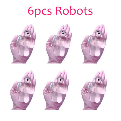 Squishy Transparent Jelly Robot Toy – Super Soft Slow Rebound Kawaii Squeeze Toy for Stress Relief and Fun