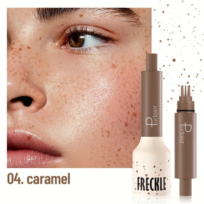 Waterproof Freckle Stamp Pen - Natural Dot Freckles Makeup Tool with Long-Lasting Sweatproof Finish for Beginners