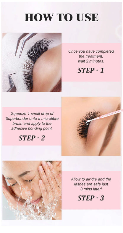 NATUHANA Super Bonder Eyelash Glue – Quick-Drying Long-Lasting Adhesive for Eyelash Extensions