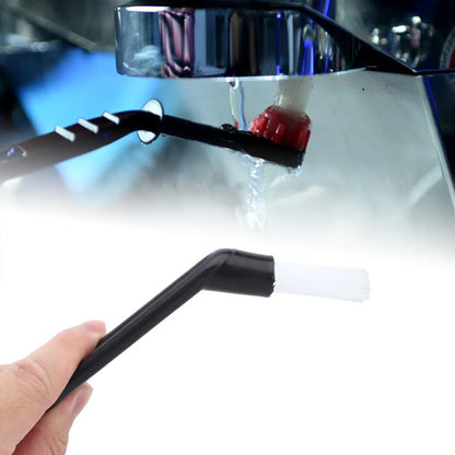 Coffee Machine Cleaning Brushes – Nylon Grinder Brush with Long Elbow Handle for Coffee Makers