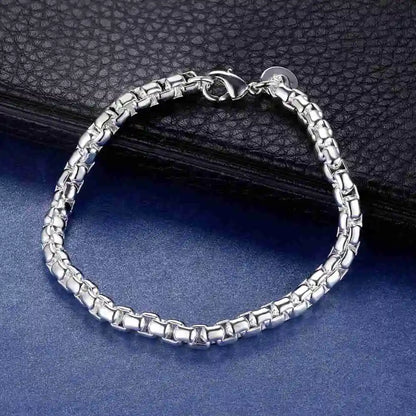 925 Sterling Silver Bead Bracelet – High-Quality Romantic Chain for Women, Fashion Jewelry Gift for Engagement, Party & Wedding