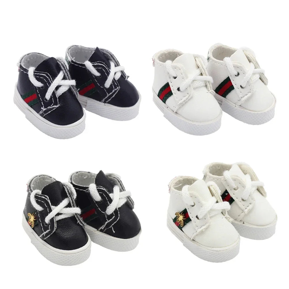 Labubu Doll Sports Shoes 4x1.8cm – Multiple Styles DIY Leather Replacement Shoes & Accessories