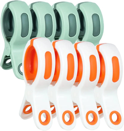 Extra Large Beach Towel Clips - Heavy Duty Chair Towel Holders & Clothes Clips for Cruise and Outdoor Use