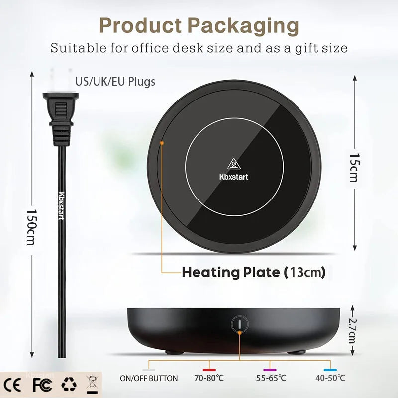 110V/220V Electric Coffee Mug Warmer – Hot Tea & Coffee Heating Pad Coaster for Tea, Milk & Beverages