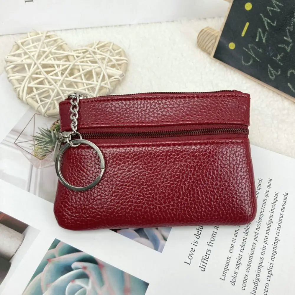 Mini PU Leather Coin & Card Holder Wallet – Luxury Pocket Change Purse Pouch for Men & Women 💼✨