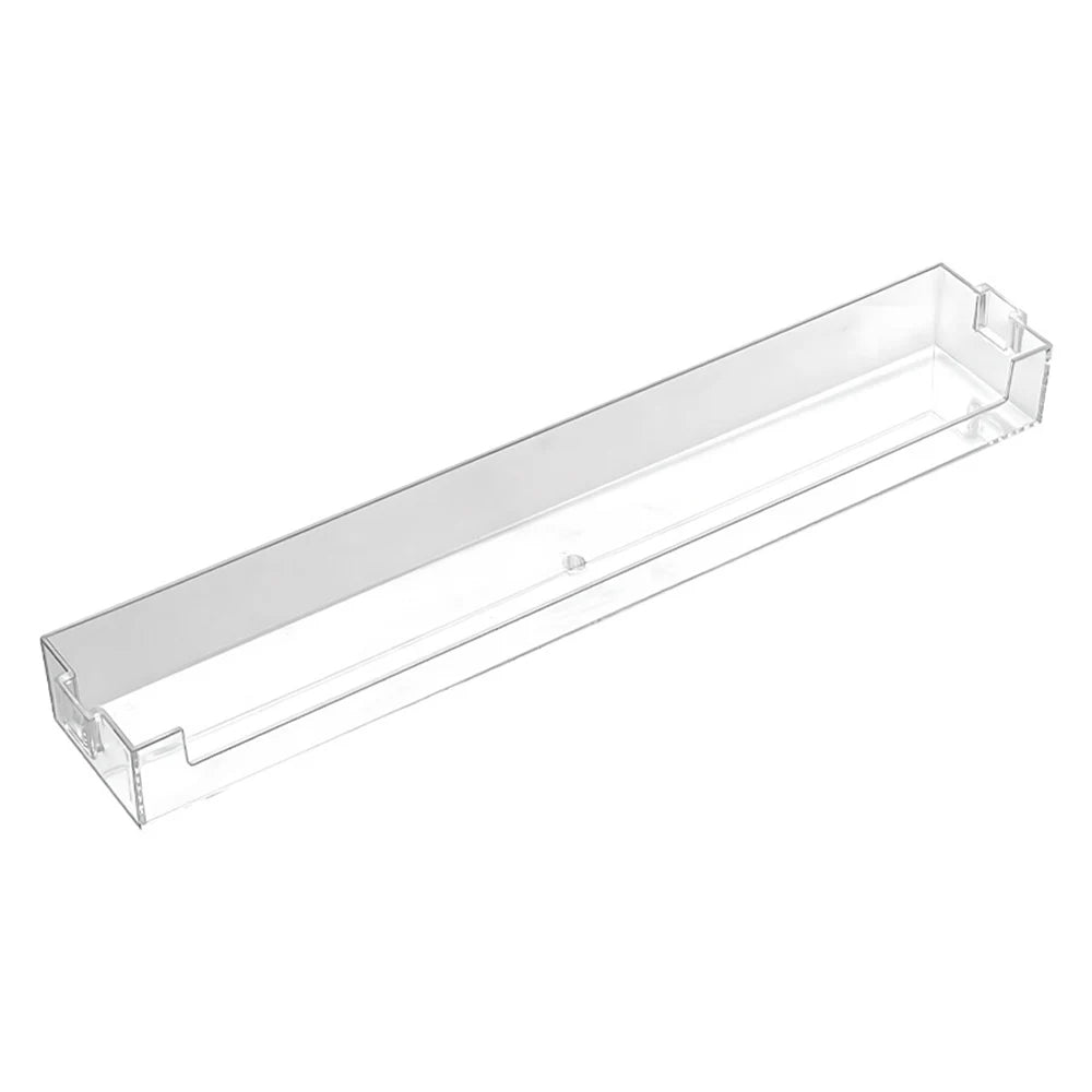 Wall Mounted Glasses & Storage Rack — No Punch Floating Shelf Organizer with Transparent PET Display Stand