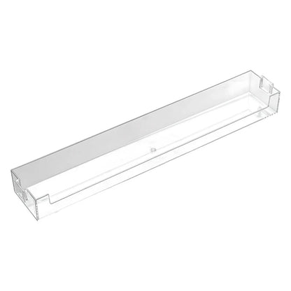 Wall Mounted Glasses & Storage Rack — No Punch Floating Shelf Organizer with Transparent PET Display Stand