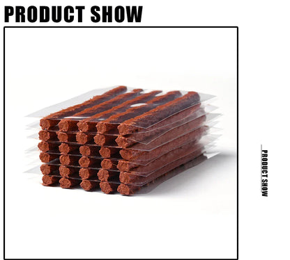 Car & Motorcycle Tire Repair Kit – Tubeless Tyre Puncture Plug Set with Rubber Strips for Truck & Vacuum Tire Repairs