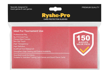 100PCS Matte Trading Card Sleeves – 66x91mm Standard Size Protectors for TCG, Tarot & Board Games, Durable Card Shield Covers