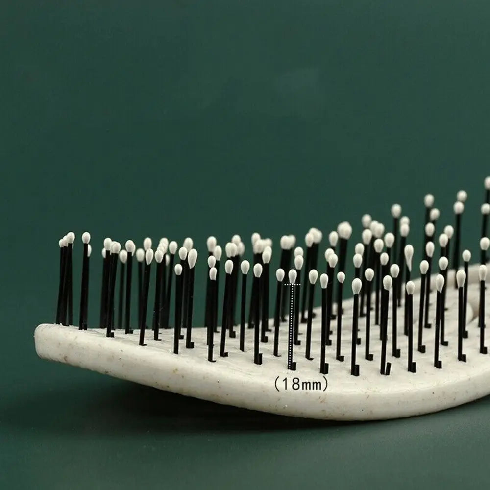 New Elastic Massage Comb - Wet and Dry Hairdressing Hair Brush with Soft Pins, Hollow Out Design, Anti-static - Salon Styling Tool for Stylish Hair