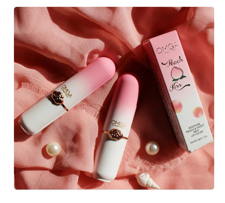 Peach Color-Changing Jelly Lipstick – Moisturizing, Non-Stick Cup Warm Lip Balm