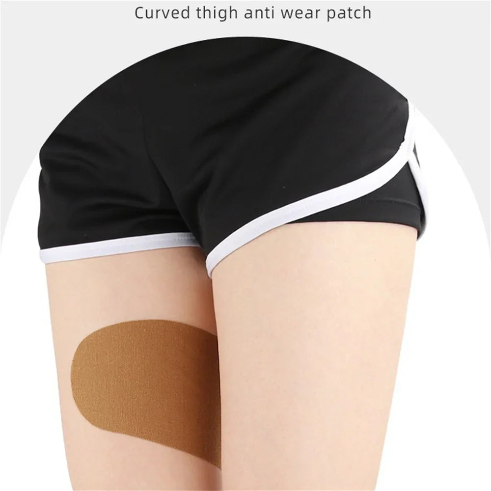 10PCS V-Shaped Anti-Chafing Thigh Tape – Invisible Sweat-Absorbing Friction Relief Pads for Men & Women Body Comfort