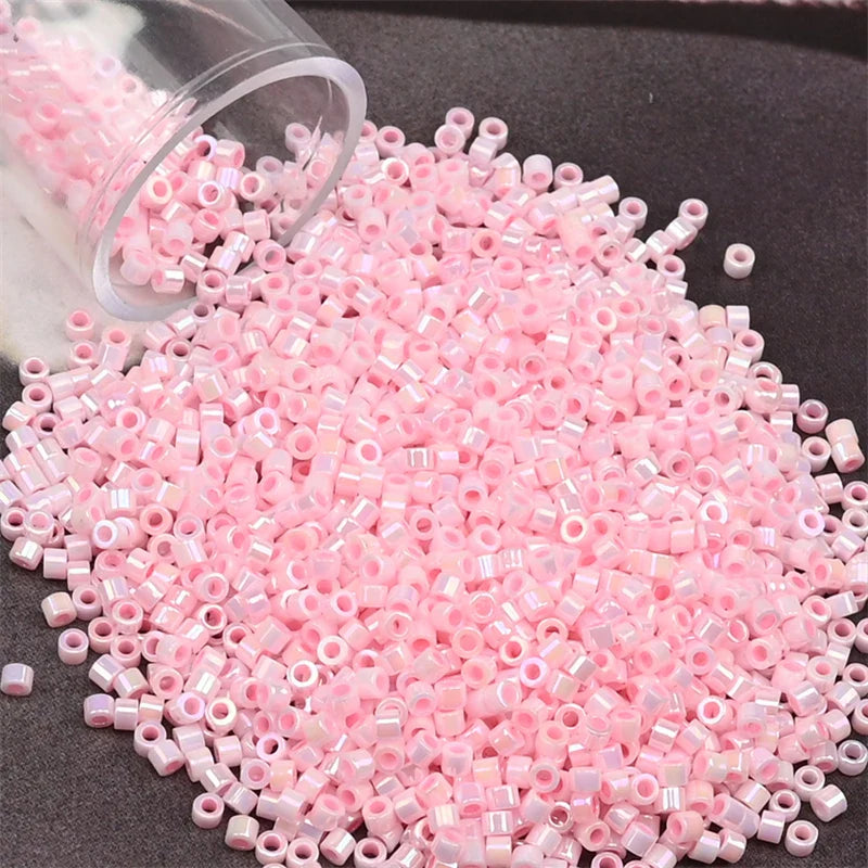 11/0 Mini Glass Beads – 2000PCS Small Cylindrical Beads for DIY Jewelry Making, Necklaces & Bracelets, 10g/Pack