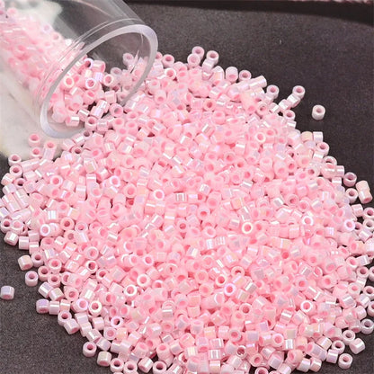 11/0 Mini Glass Beads – 2000PCS Small Cylindrical Beads for DIY Jewelry Making, Necklaces & Bracelets, 10g/Pack