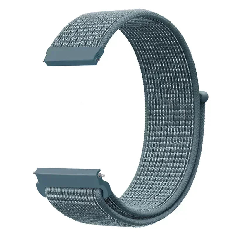 22mm Sport Nylon Loop Watch Band – Breathable Replacement Wristband for NORTH EDGE APACHE-46 Smartwatch, Durable Adjustable Strap