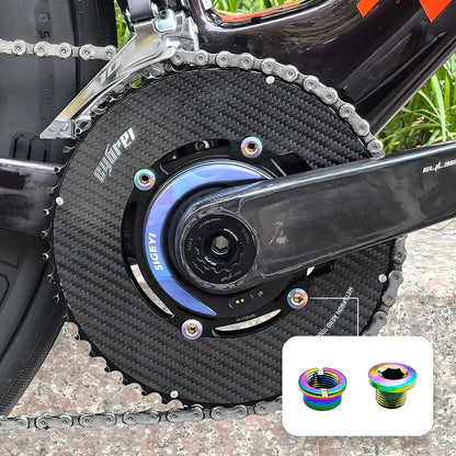 Titanium Alloy Chainring Bolts 4–5PCS MTB Road Bike Crank Screws Single & Double Chainring Hardware 6.5–10.5mm