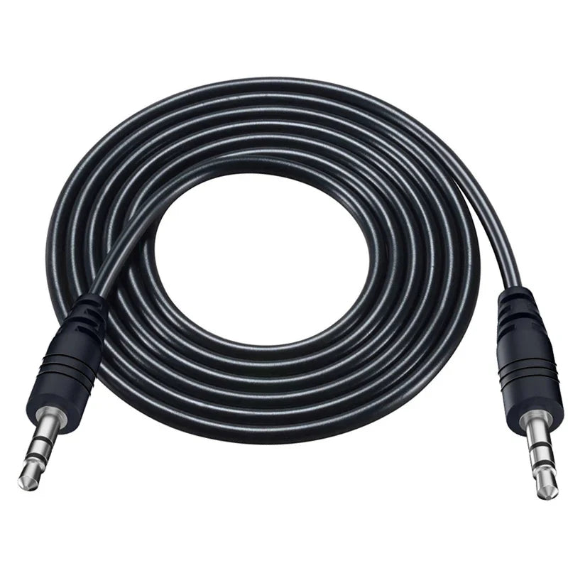 3.5mm Male-to-Male Aux Cable 0.5m — Car Audio Wire for Phone, Headphone, Speaker, Laptop, MP3/4