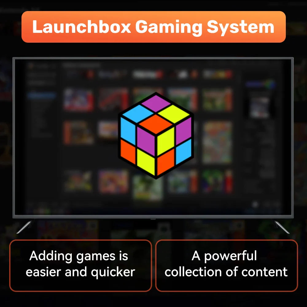 Launchbox 500GB Gaming Hard Drive Emulator for PS4, Switch, GameCube, PS3, PS2, Wii, WiiU with 3700+ 3D & AAA PC Games