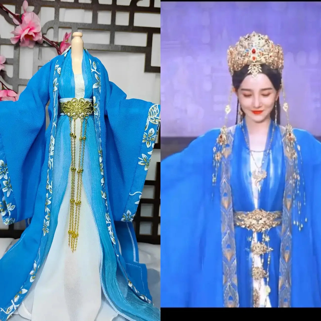 30cm 1/6 Scale Hanfu Doll – TV Drama Female Lead Figure with Costume Set for 12-Inch Bodies