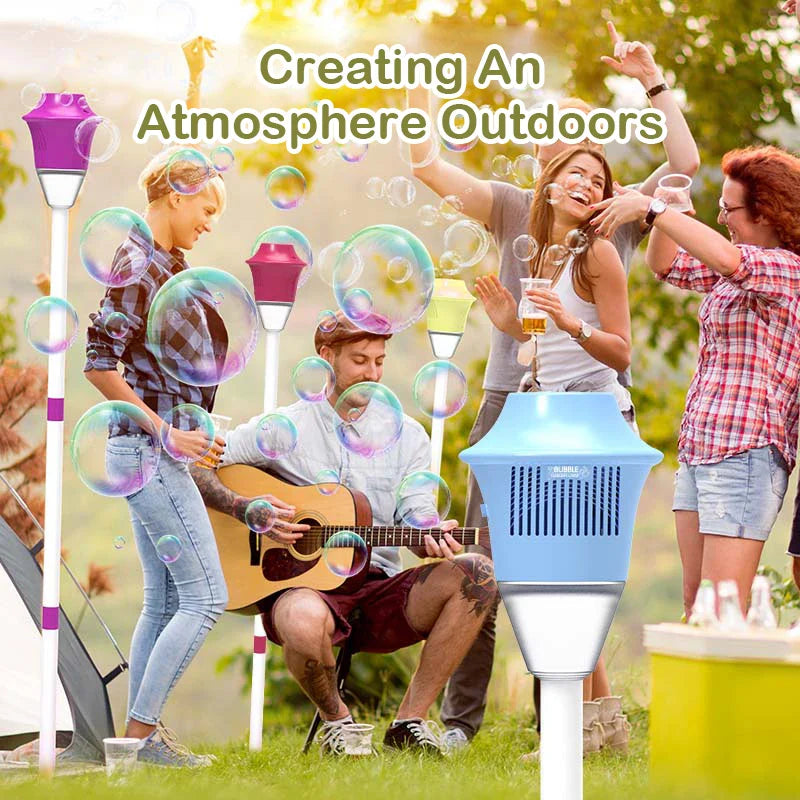 Street Light Bubble Machine – Fully Automatic Light-Up Bubble Maker for Birthday, Wedding & Outdoor Parties