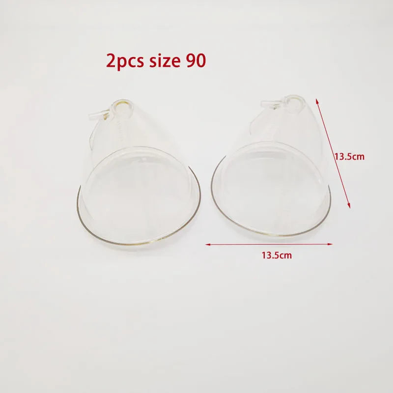 E-Cup Vacuum Suction Breast Enlargement & Body Massage Device, Multi-Function Cupping System for Neck, Back, Butt Lift & Nipple Care
