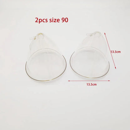 E-Cup Vacuum Suction Breast Enlargement & Body Massage Device, Multi-Function Cupping System for Neck, Back, Butt Lift & Nipple Care