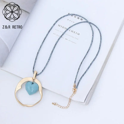 Vintage Long Chain Necklace – Irregular Gothic Pendant Jewelry for Women, 2023 Trendy Fashion Accessories
