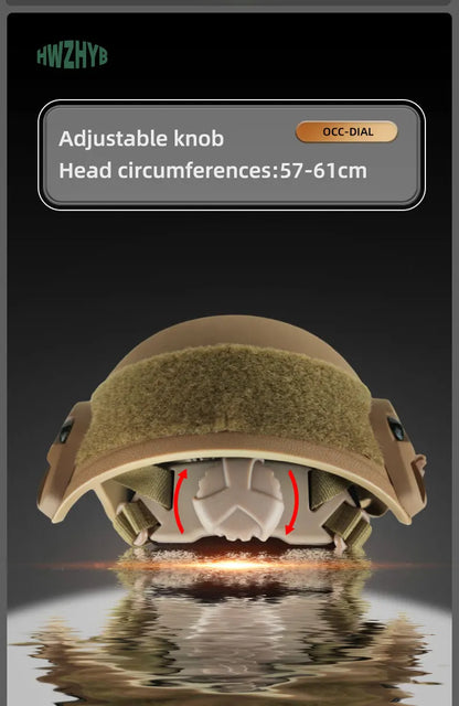 FAST Tactical Airsoft Helmet – Thickened ABS MH Helmet for Outdoor CS, PJ Air Gun Shooting Protective Gear
