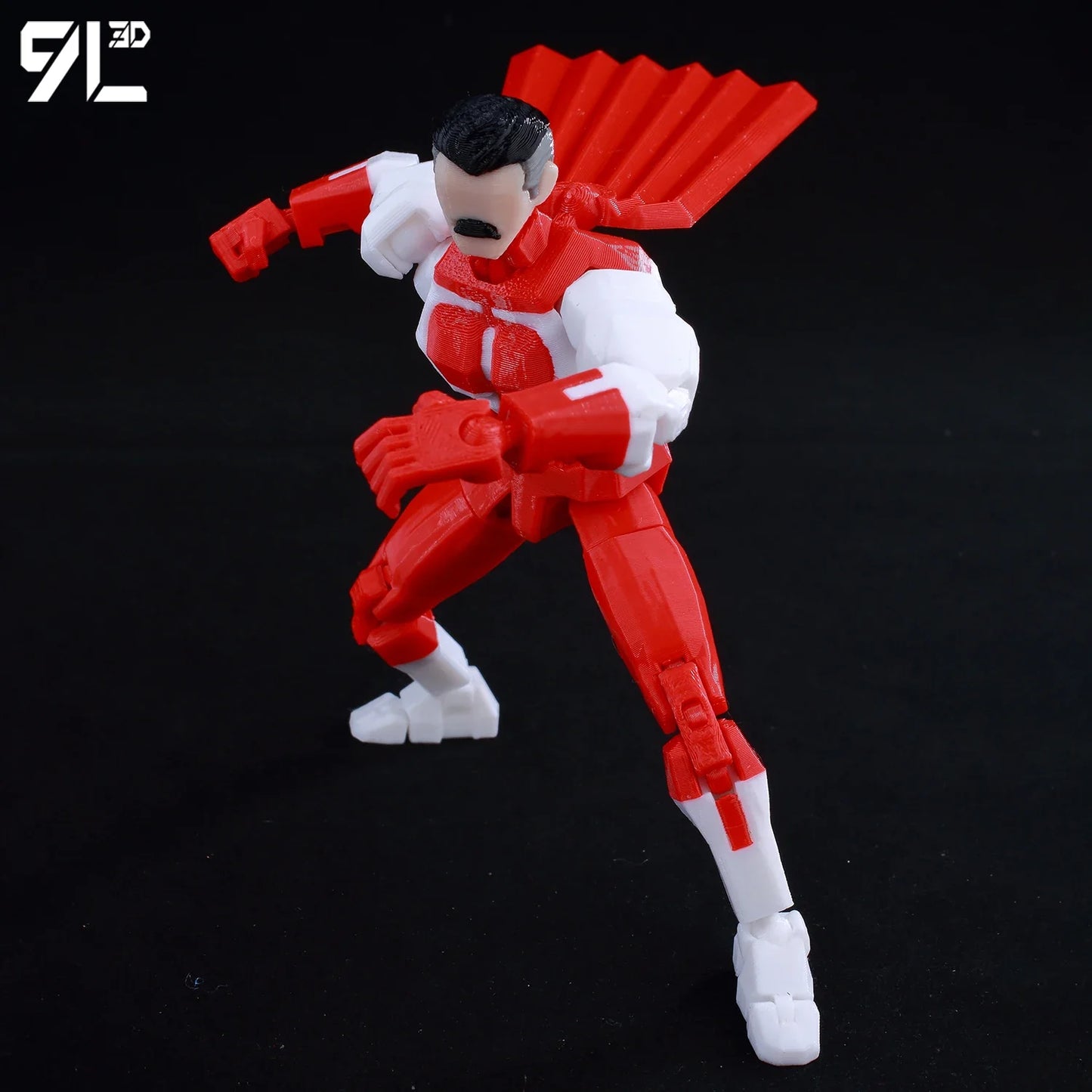 9L3D Lucky 13 Invincible Boy Eve Action Figure — 3D Printed Anime Model, Multi-Jointed Poseable Collectible Toy Gift for Fans