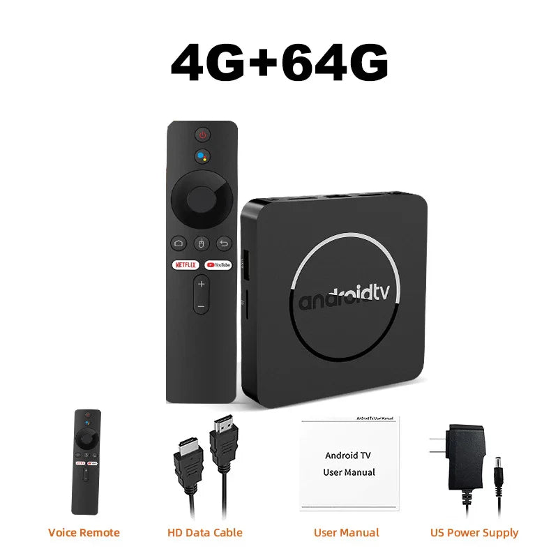 Q10 Android 14 TV Box – Allwinner H313 8K Media Player with 64GB/128GB ROM, Dual WiFi 2.4G&5G, Voice Control Set-Top Box