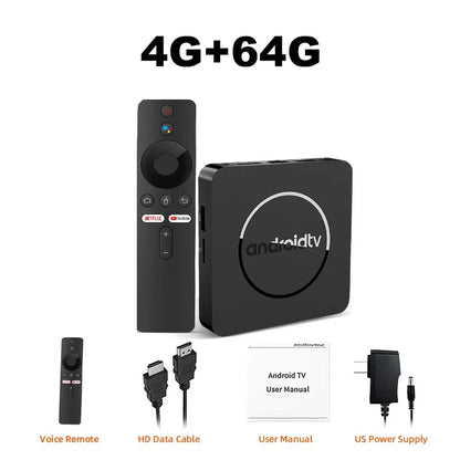 Q10 Android 14 TV Box – Allwinner H313 8K Media Player with 64GB/128GB ROM, Dual WiFi 2.4G&5G, Voice Control Set-Top Box
