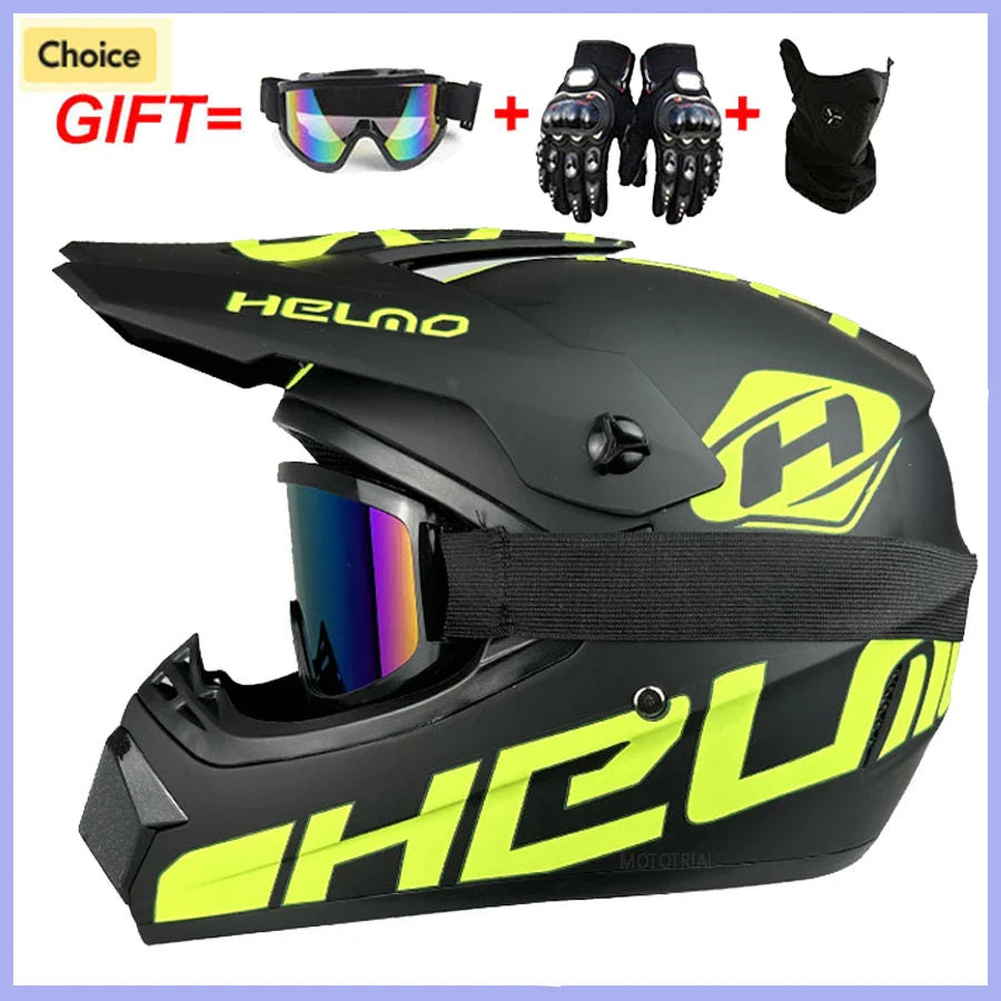 Full Face Off-Road Motorcycle Helmet – Downhill AM DH Cross Motocross Capacete Casco   2/2