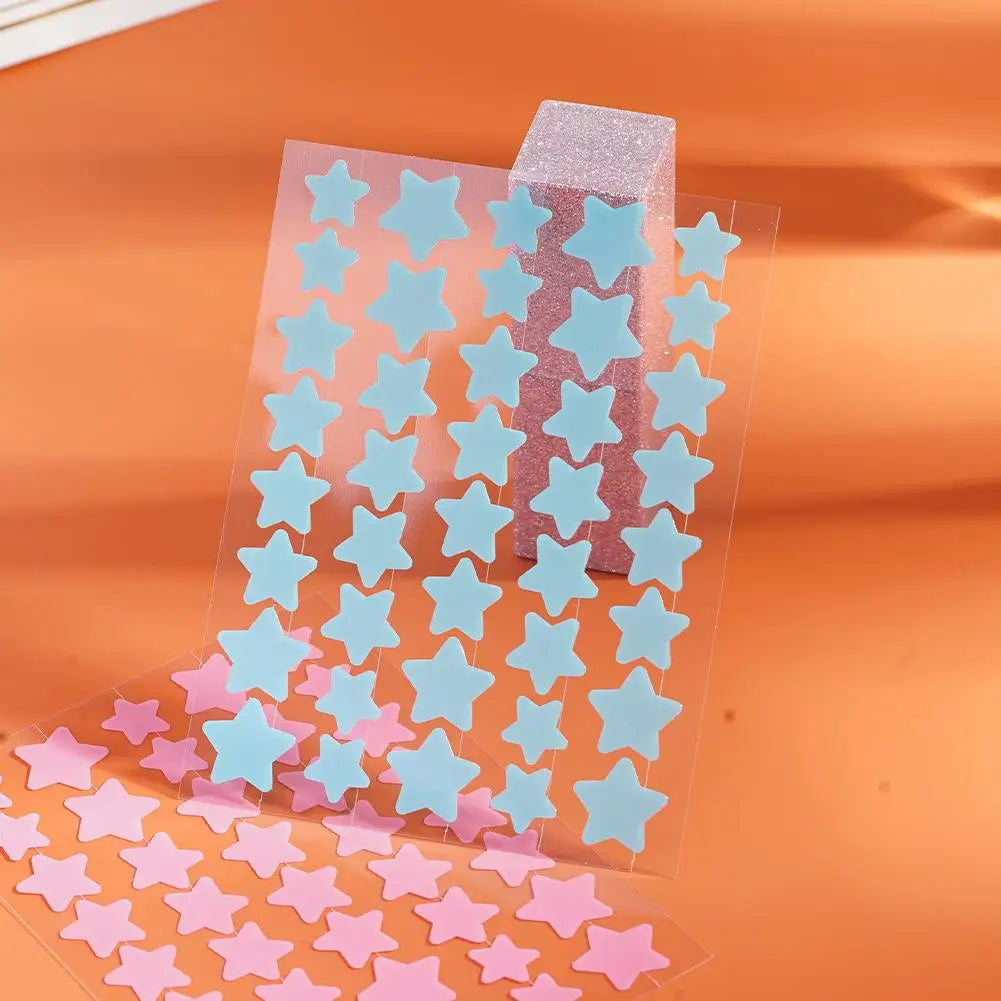 Colorful Star-Shaped PE Pimple Patches – Invisible Acne Spot Stickers for Skin Care and Makeup Concealer