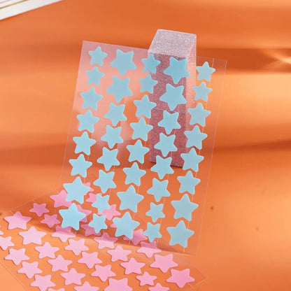 Colorful Star-Shaped PE Pimple Patches – Invisible Acne Spot Stickers for Skin Care and Makeup Concealer
