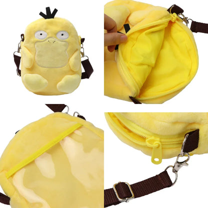 Pokémon Plush Backpack — Gengar, Mimikyu, Eevee, Snorlax, Charmander, Charizard, Mew, Rowlet Stuffed Toy Shoulder Bag for Kids & Gifts