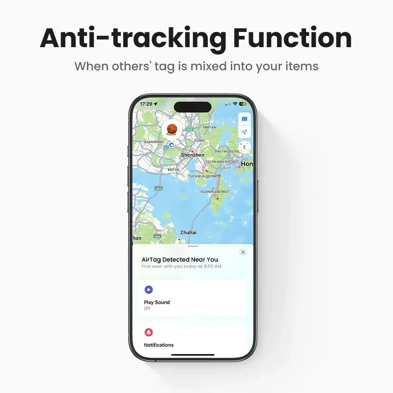 UGREEN SmartTrack Link — Security Smart Tag Bluetooth GPS Tracker for Apple Find My, Earbuds, Luggage MFi Finder iOS
