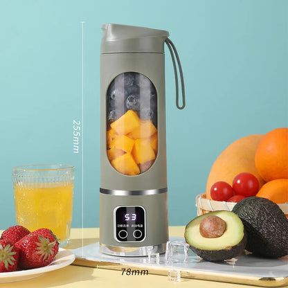 2025 Mini Electric Ice Crusher & Juicer – Household 450ML Juicer with Powerful Motor and Digital Display