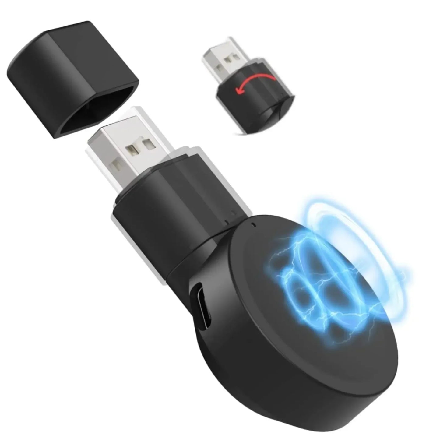 Magnetic Wireless Watch Charger USB-C — Fast Charging for Apple Watch 9/8/7/6/5/4/SE & Samsung Galaxy Watch 7/6/5/4 Active 1/2