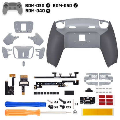 eXtremeRate RISE4 Plus MAX Back Button Kit – Remappable PS5 Controller Accessory with Clicky Trigger Stop & Rubberized Grip