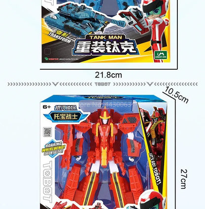 Galaxy Detectives Tobot Transformation Toy – Car to Robot Anime Figure, Korea Cartoon Deformation Tank Gift