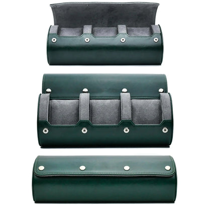6-Slot Watch Travel Case – PU Leather Organizer Roll for Men & Women, Watch Display Storage Case