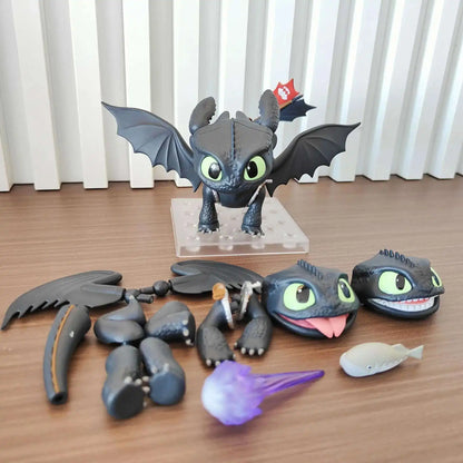 How to Train Your Dragon Anime Figure #2238 – Toothless & Light Fury Action Model Kit, Ornament Toy, Collectible Gift
