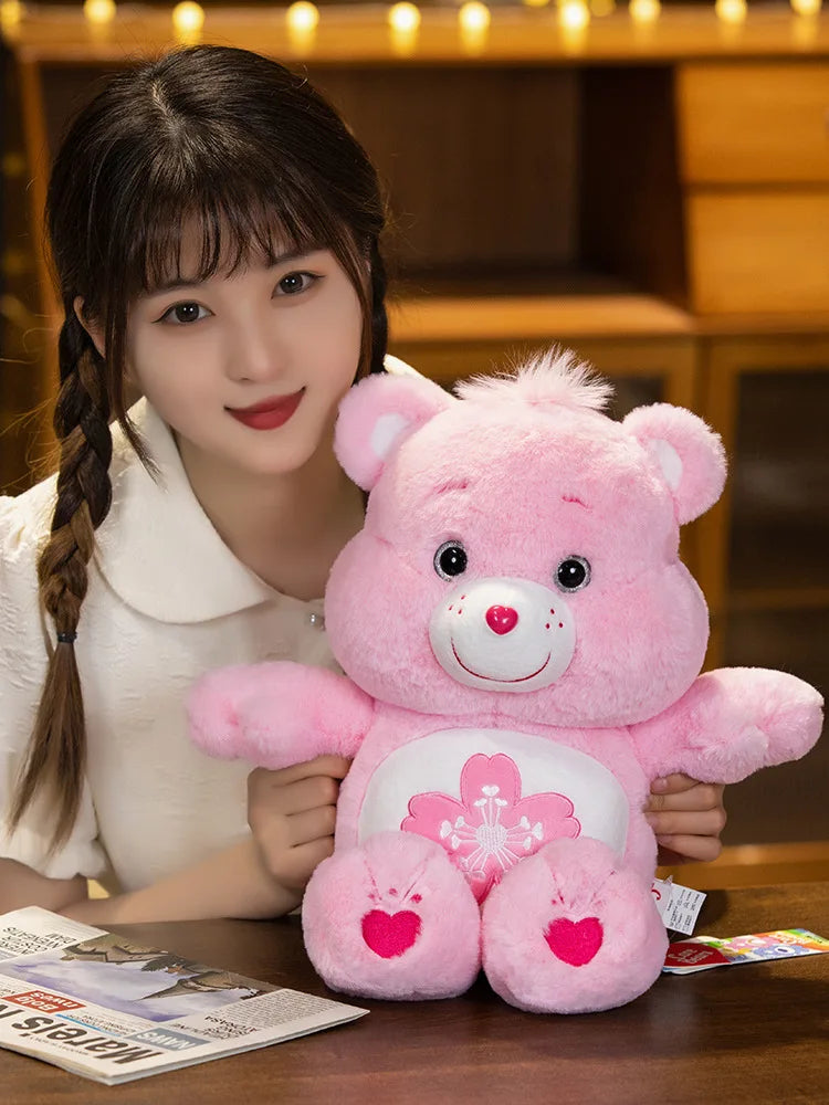 Care Bears Kawaii Plush Toys — 22/33/45cm Pink Sakura Soft Stuffed Cartoon Bears, Cute Gift for Girls & Boys